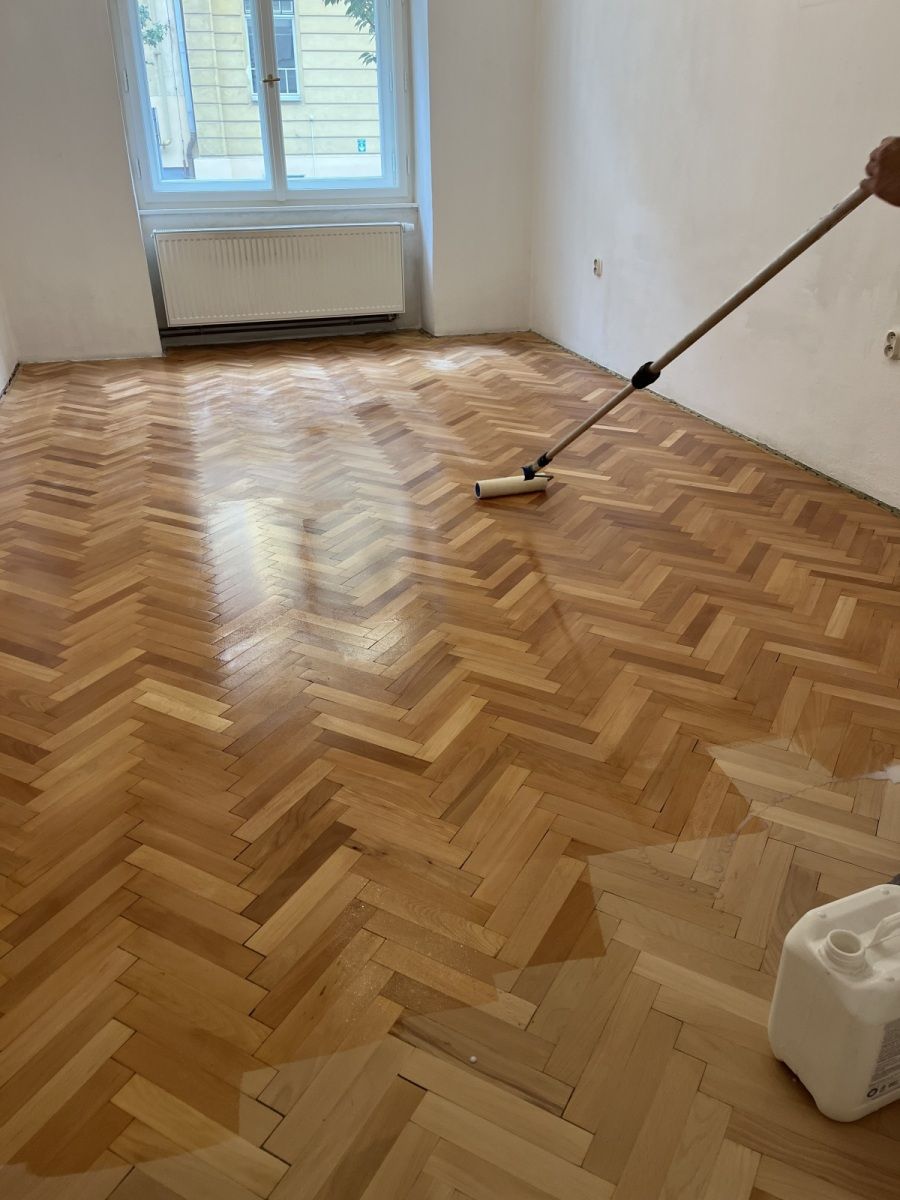 Francouzský stromečkový vzor po renovaci